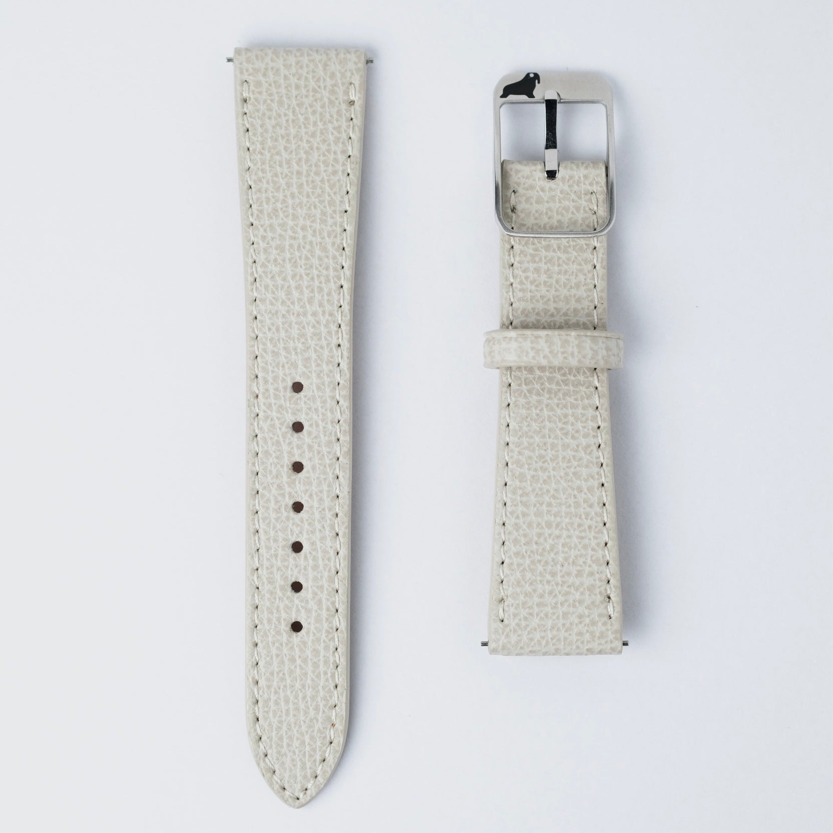 Italian Epsom Leather Watch Strap in White – RSM Watch Strap