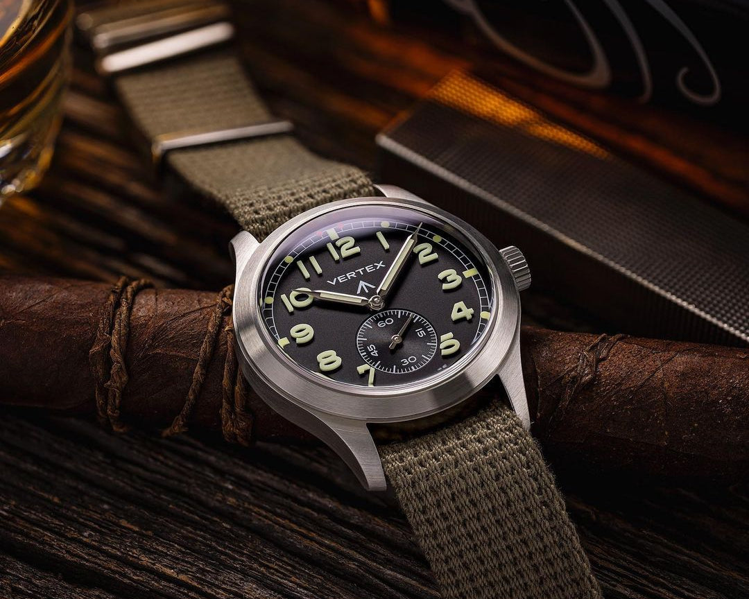 Vertex Field Watch with Military Cotton Single Pass