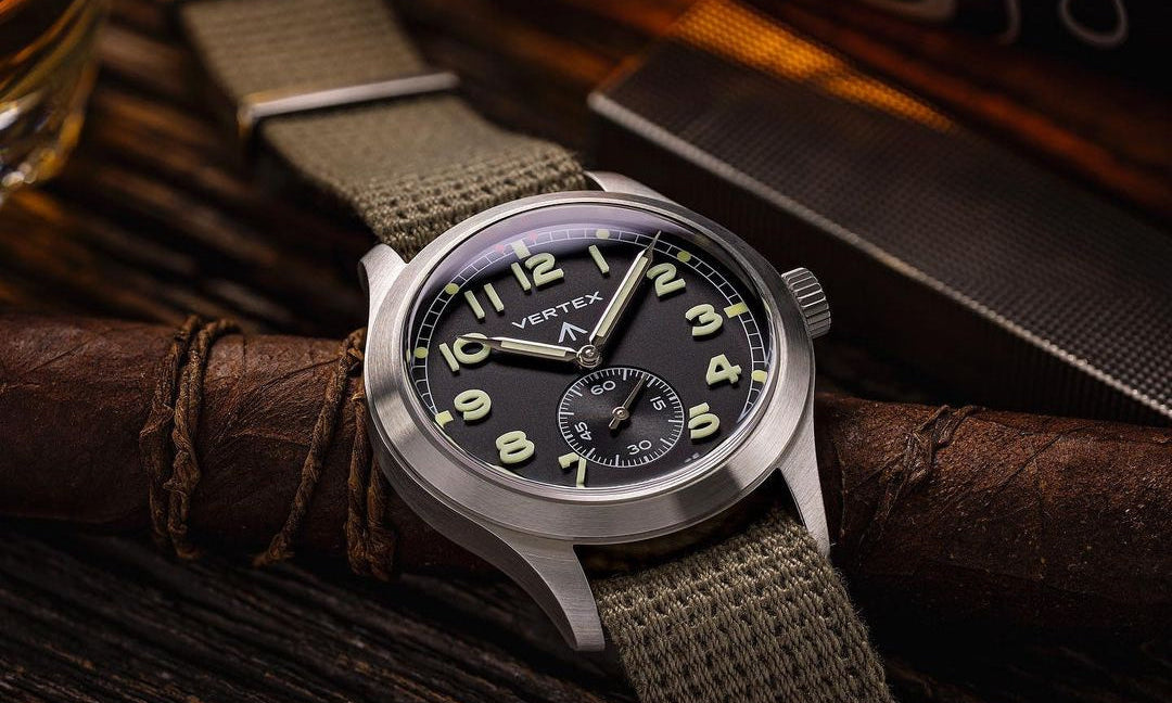 Vertex Field Watch with Military Cotton Single Pass