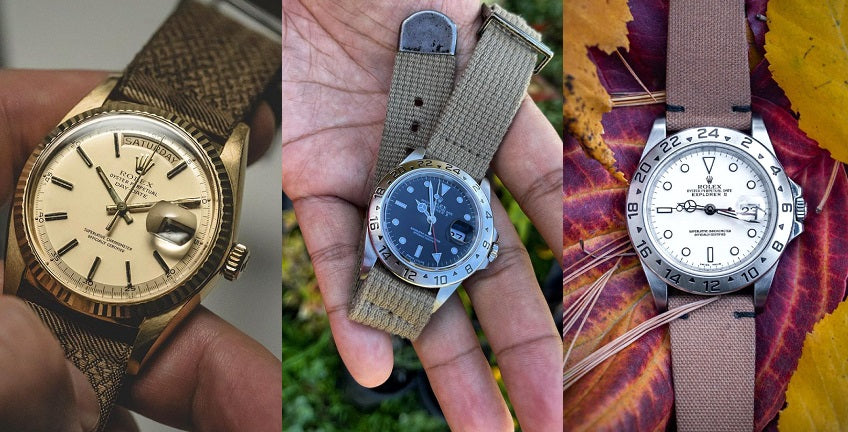 Pair your vintage Rolex up with a contemporary watch strap
