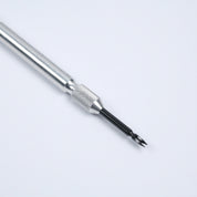 A close-up of the RSM Watch Strap Spring Bar Tool, featuring a textured grip and a small black forked tip, perfect for changing watch straps, displayed on a white background. This precise instrument is made in Japan.