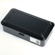 Black rectangular RSM Watch Strap Watch Tool Box T-190 with rounded corners and a small brand sticker on the front.
